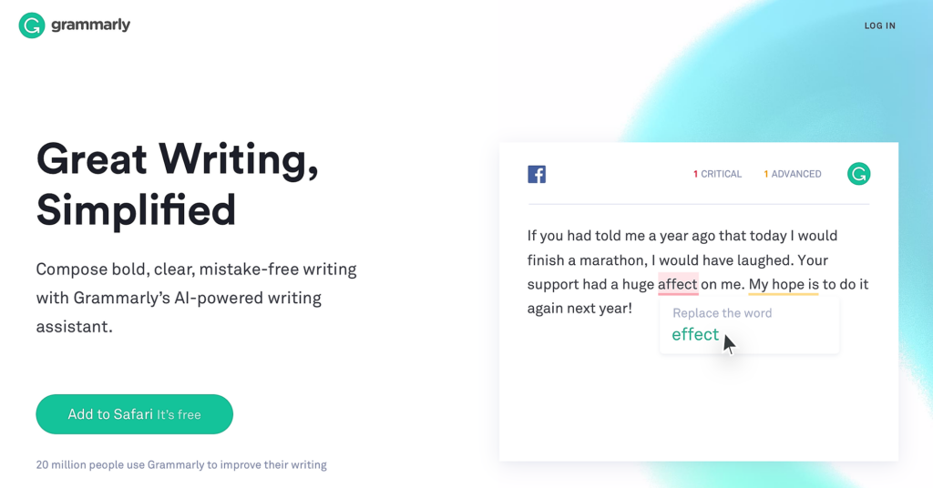 Grammarly The Ai writing tool