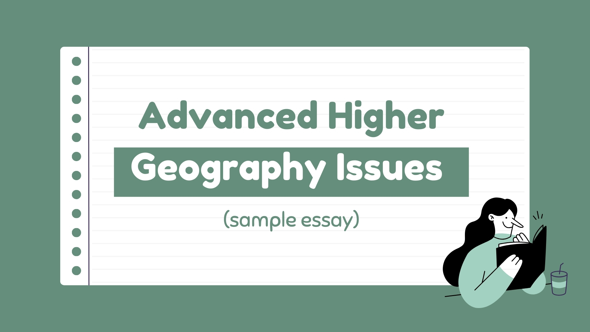 sample essay on advanced higher geography issues