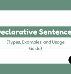 what are declarative sentences