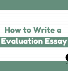 how to write a evaluation essay