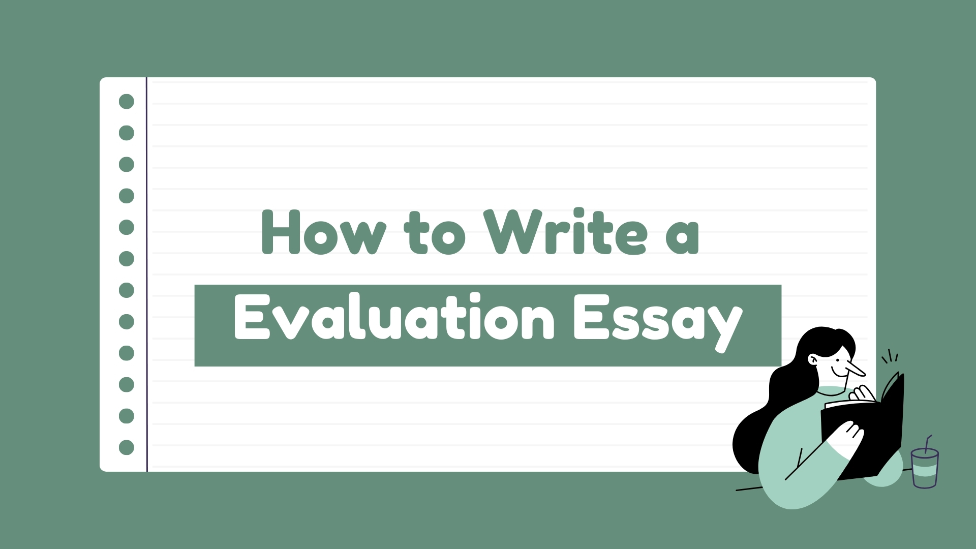 how to write a evaluation essay