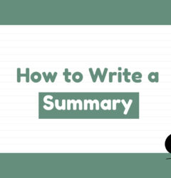 How Write summary