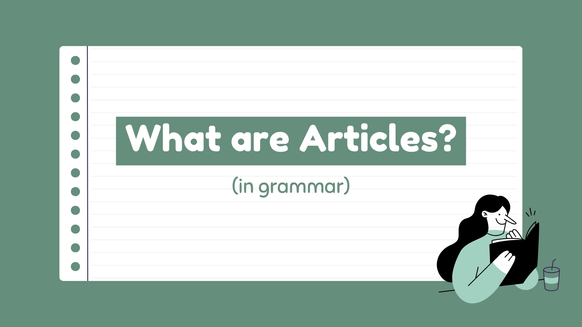 what are articles in grammar?