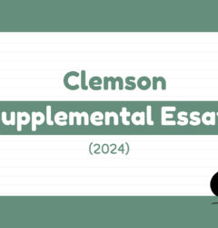 clemson supplemental essay 2024