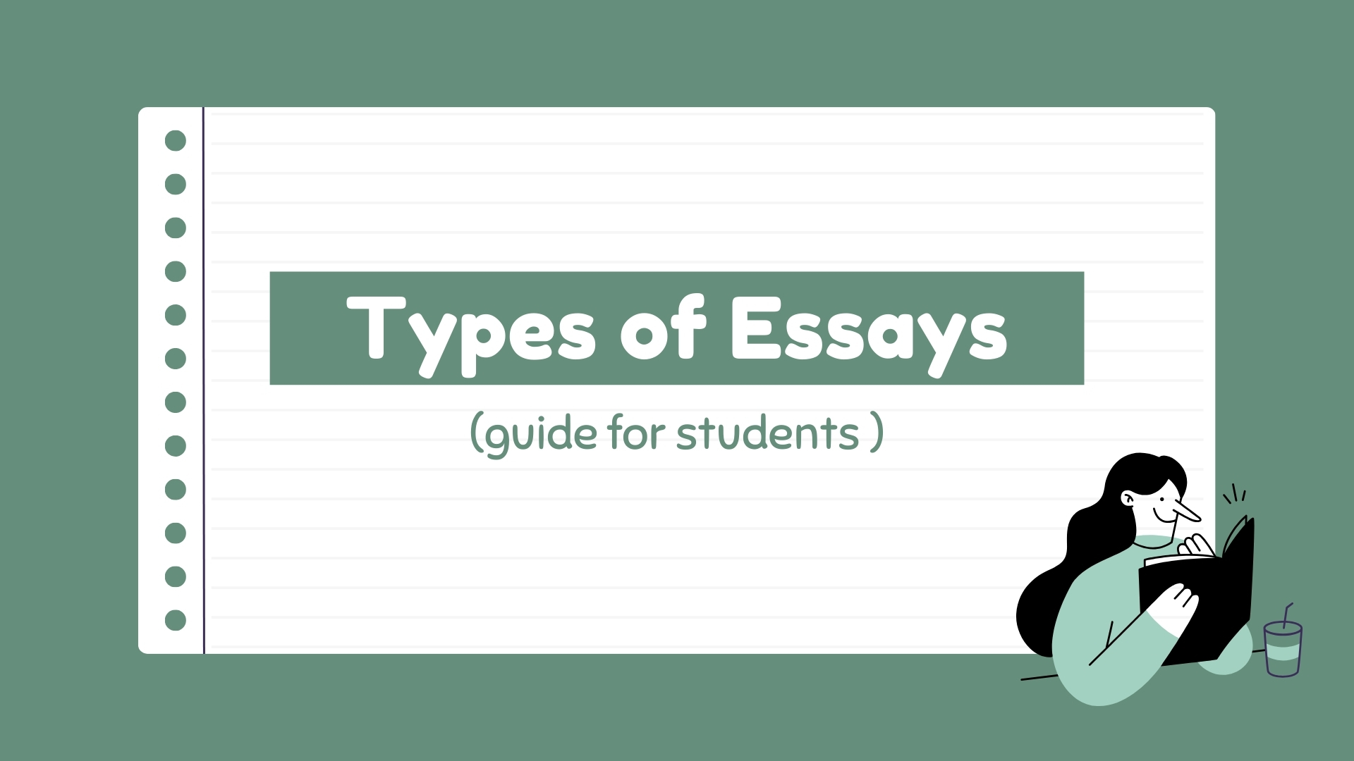 what are the 8 types of essays