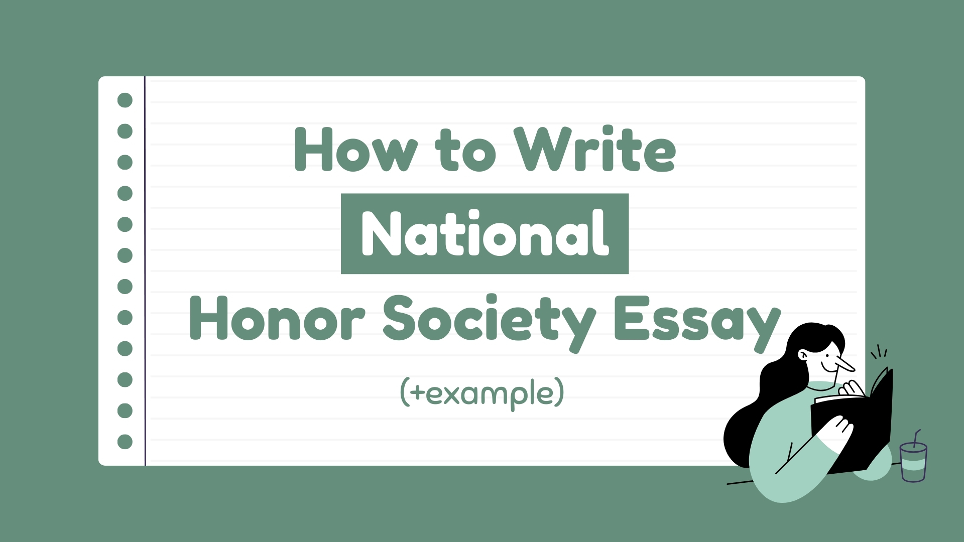 how to write an essay for honor society