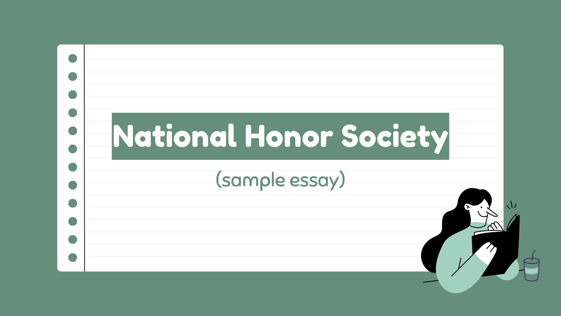sample essay national honor society nhs