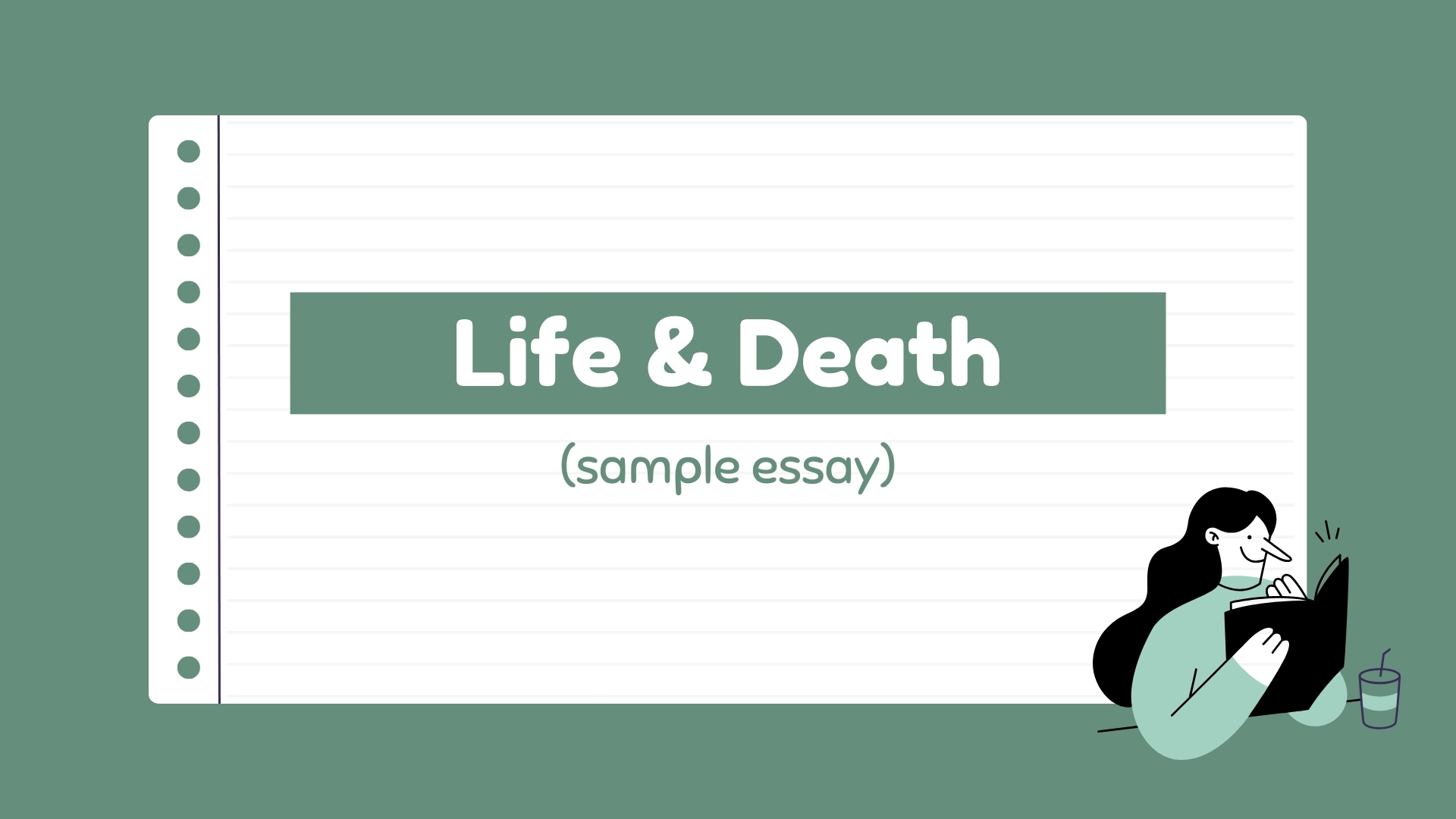 sample essay on life and death