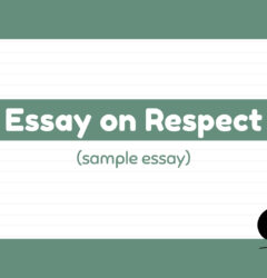 sample essay on respect