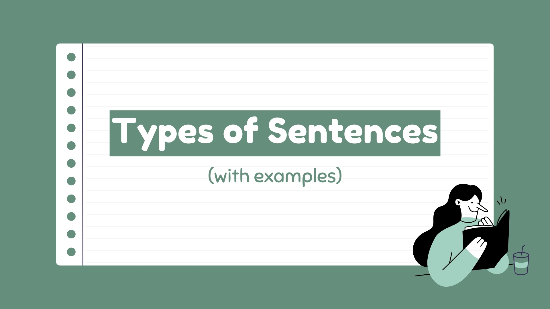 types of sentences in english with examples