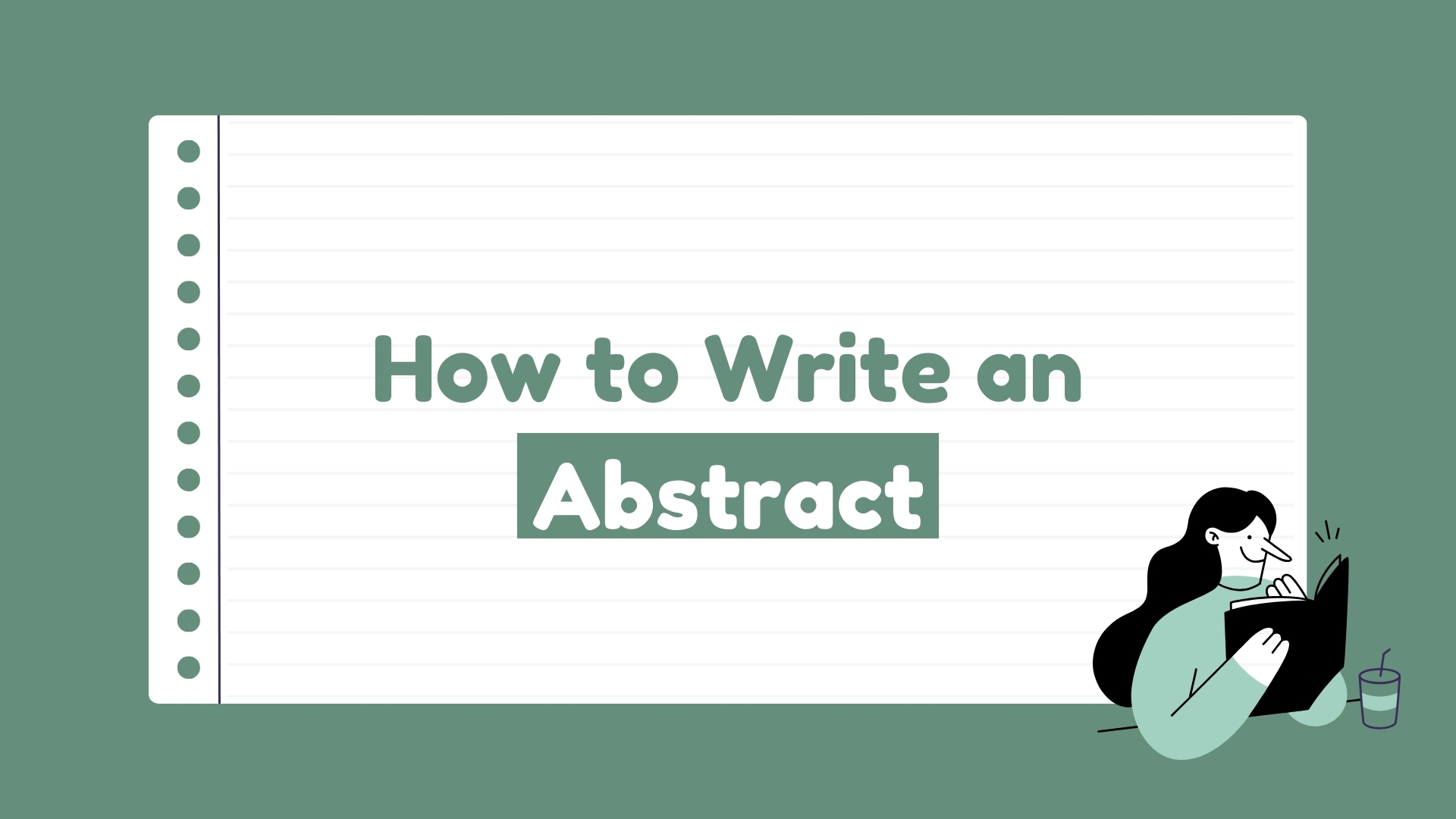 how to write an abstract