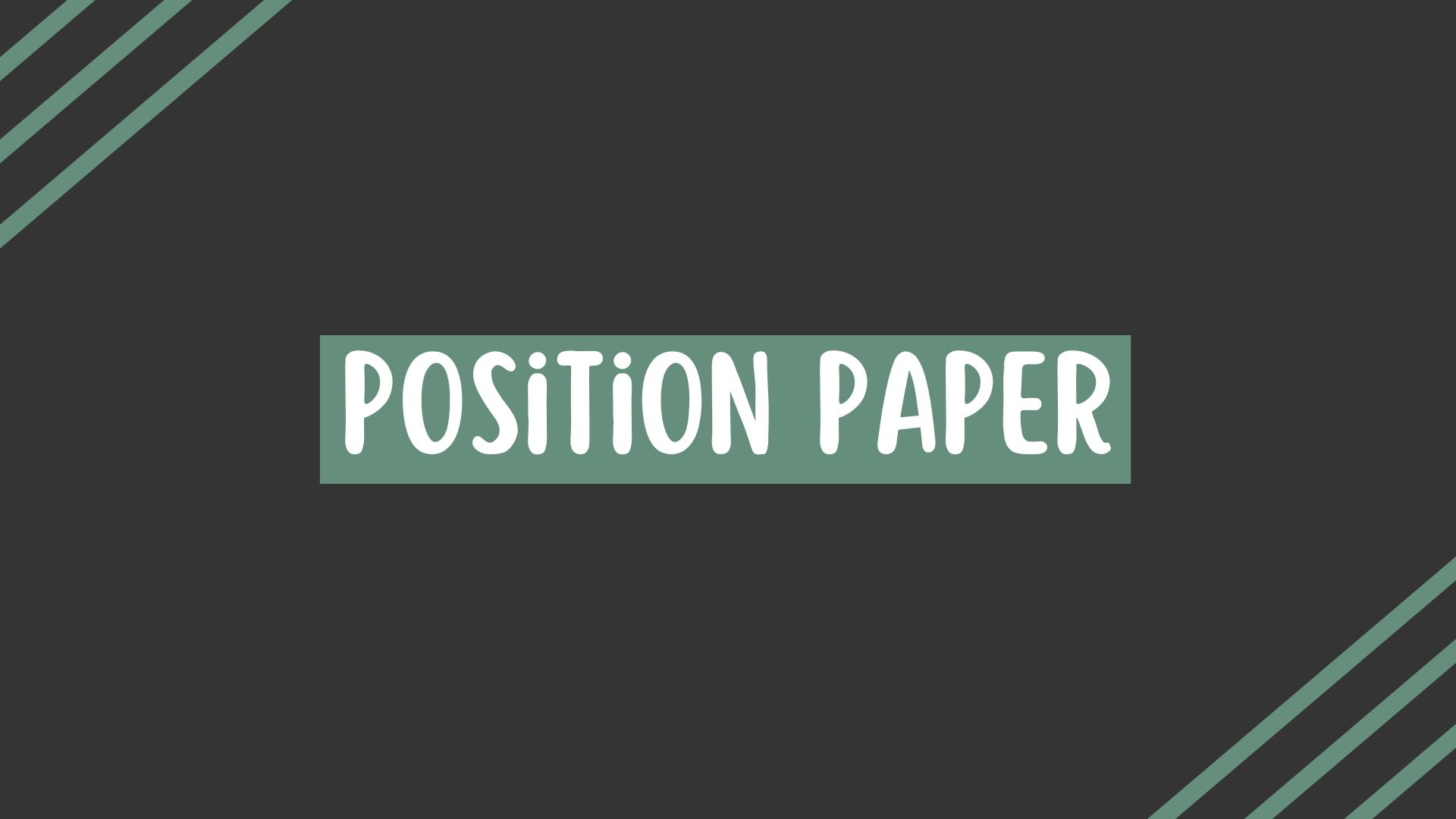 Position Paper