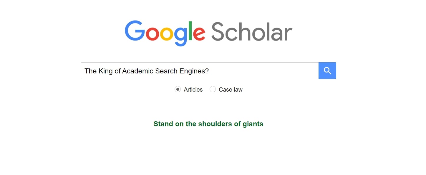 Google Scholar: The King of Academic Search Engines