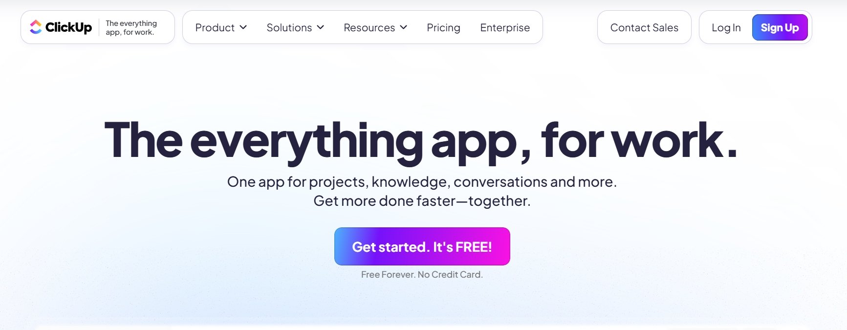 Clickup is an all-in-one project management tool