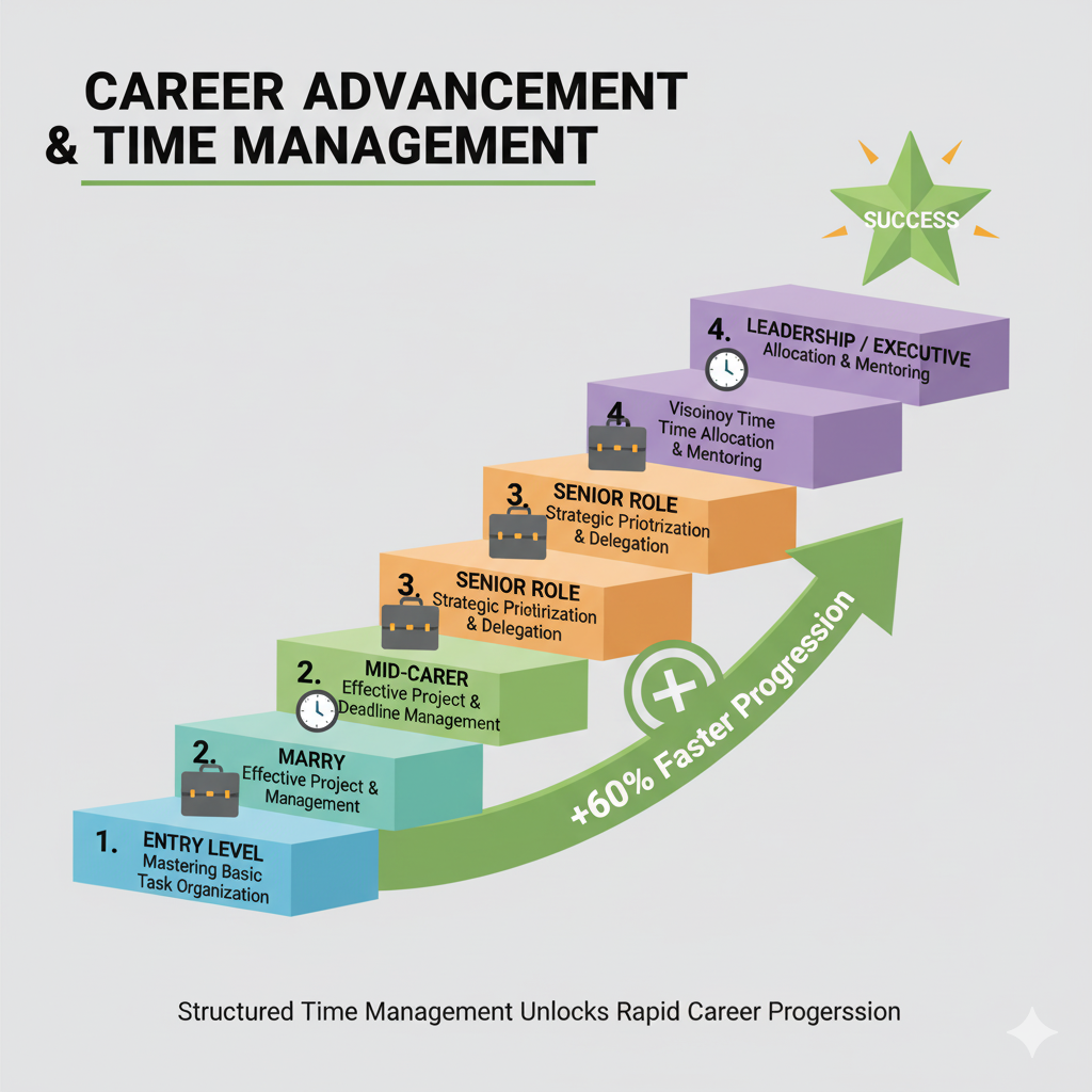 Career progression linked to time management milestones